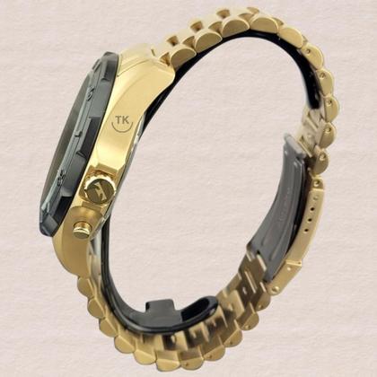 Imagem de Relógio Technos Masculino Performance Skydiver Aço Inox Digital Analógico Robusto Dourado WT205GA/1P