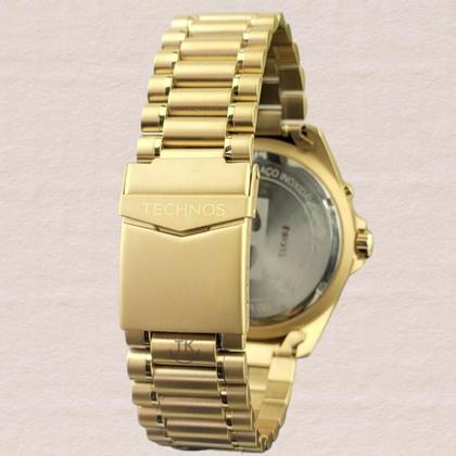 Imagem de Relógio Technos Masculino Performance Skydiver Aço Inox Digital Analógico Robusto Dourado WT205GA/1P