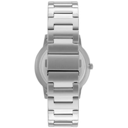 Imagem de Relogio Technos Masculino prata preto Slim (fino) vidro de safira com numeros executivo luxo a prova de agua GM10YQ/1P