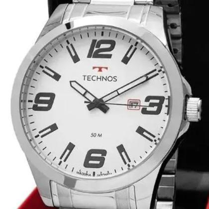 Imagem de Relógio Technos Masculino Racer Prata - 2115MOLS/1B