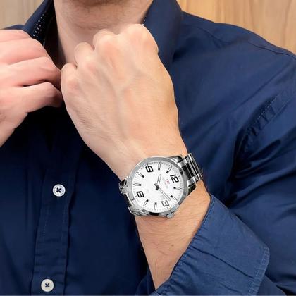 Imagem de Relógio Technos Masculino Racer Prata - 2115MOLS/1B