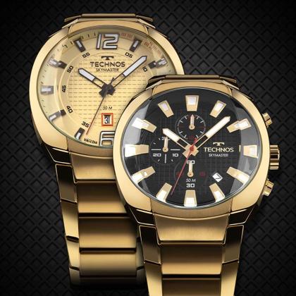 Imagem de Relógio Technos Masculino Skymaster Dourado - JS15ENF/1P