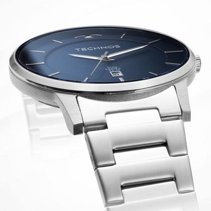 Imagem de Relógio Technos Masculino Slim Prata Aço GM10YQ/1A