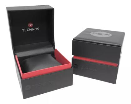 Imagem de Relogio technos prata slim GM10YQ/1N brinde pulseira couro