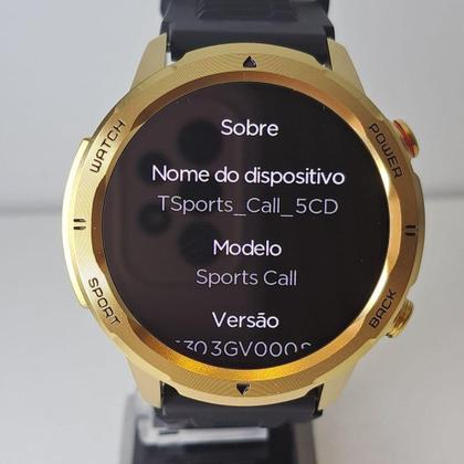 Imagem de Relógio Technos Smarts Adulto Connect Dourado TSPORTSCAD/6D