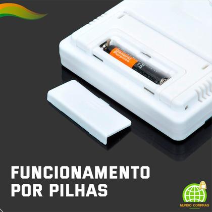 Imagem de Relógio Temperatura Umidade Termohigrômetro Digital Supermed
