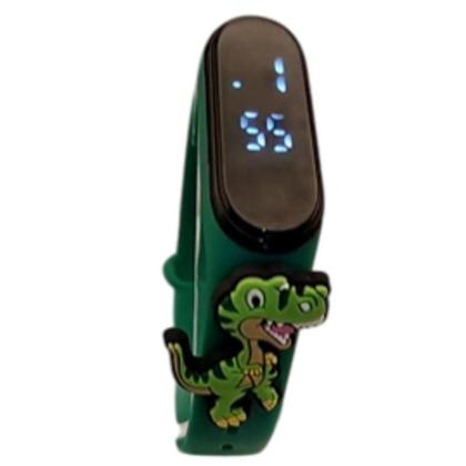 Imagem de Relógio Touch Digital Infantil Dinossauro Meme_Verde - Smactudo