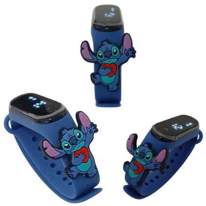 Imagem de Relógio Touch Infantil Stitch Coração Resistente à Água-Az - SMACTUDO
