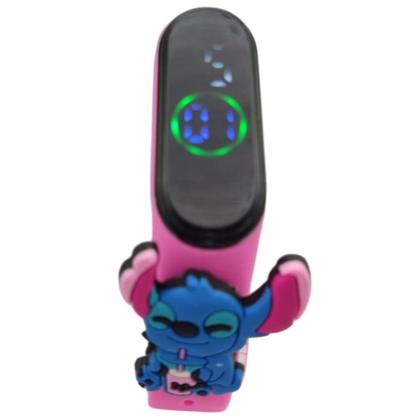 Imagem de Relógio Touch Infantil Stitch Resistente à Água - Rosa