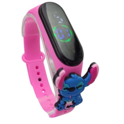 Imagem de Relógio Touch Infantil Stitch Resistente à Água - Rosa