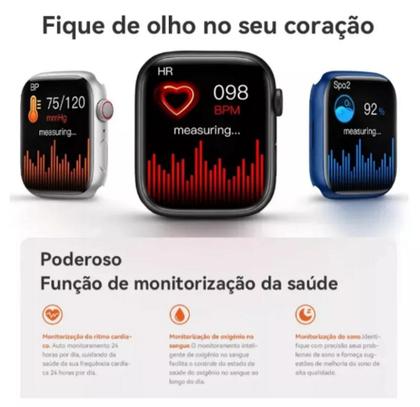 Imagem de Relógio Ultra Mini Smartwatch Serie 8 41mm 2 Pulseiras Gps