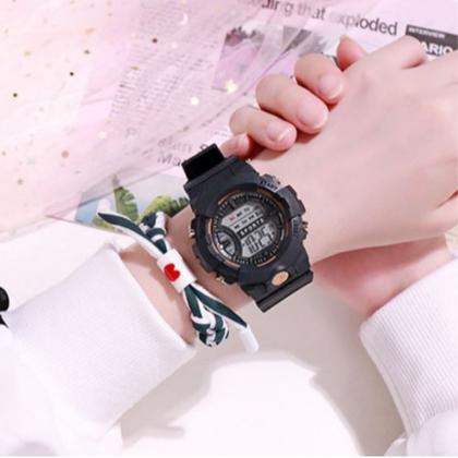 Imagem de Relógio Unisex Data Alarme à Prova d'água com Pulseira de Silicone Infantil