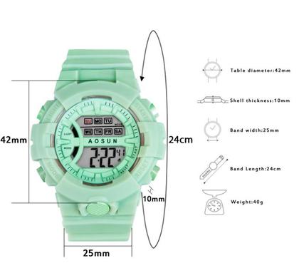 Imagem de Relógio Unisex Data Alarme à Prova d'água com Pulseira de Silicone Infantil