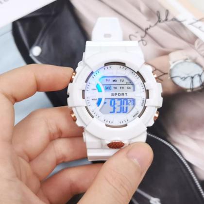 Imagem de Relógio Unisex Data Alarme à Prova d'água com Pulseira de Silicone Infantil