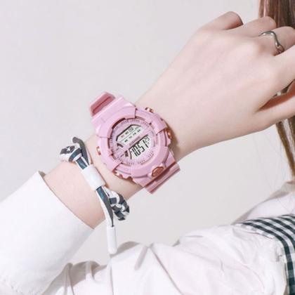 Imagem de Relógio Unisex Data Alarme à Prova d'água com Pulseira de Silicone Infantil