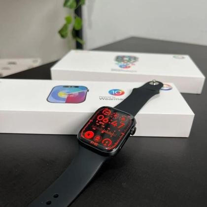 Imagem de Relógio Watch 9 Wearmax OS W99+ Plus super Amoled prova d'água Micro Os 10 NFC assistente inteligencia artificial chat GPT Smartwatch