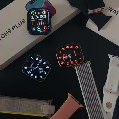 Imagem de Relógio Watch 9 Wearmax OS W99+ Plus super Amoled prova d'água Micro Os 10 NFC assistente inteligencia artificial chat GPT Smartwatch