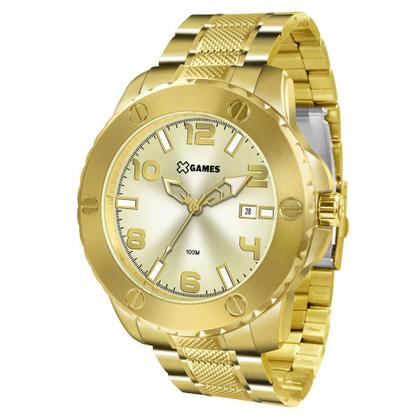 Imagem de Relógio X-games Grande Dourado Masculino XMGS1026 C2KX
