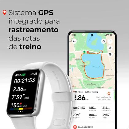 Imagem de Relógio Xiaomi Smart Band 9 Pro Tela de Amoled 1,74'' GPS 5 ATM LED Duplo Global Original Com Correia