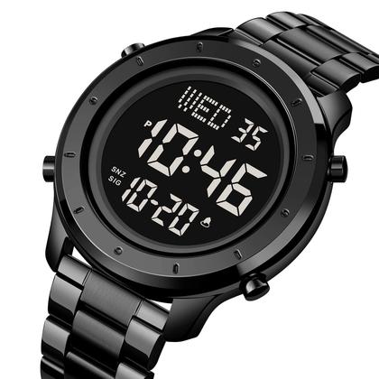 Imagem de Relógio zolohoni Black Digital Stainless Steel Waterproof Men