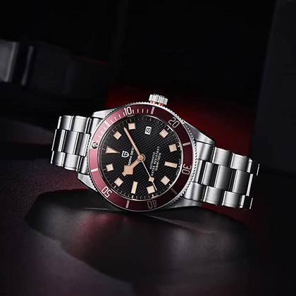 Imagem de Relógios masculinos com design pagani Black Bay Hommage 42 mm japonês NH35 Movimento automático, cristal de safira, aço 