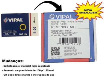 Imagem de Remendo Estrela Bicicleta R-00 Vipal Caixa C/ 100Peças 30 Mn