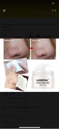 Imagem de Removedor De Cravos E Espinhas Creme Tratamento Lanbena