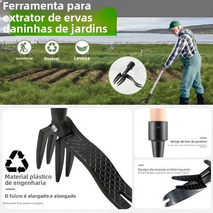 Imagem de Removedor De Ervas Daninhas Manual De Plástico Para Uso Externo, Ferramenta De Remoção De Raízes,