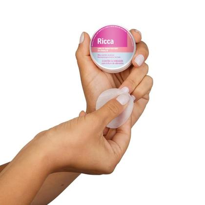 Imagem de Removedor de Esmalte Lenço Umedecidos Ricca 3 Caixas com 32un 4,4cm
