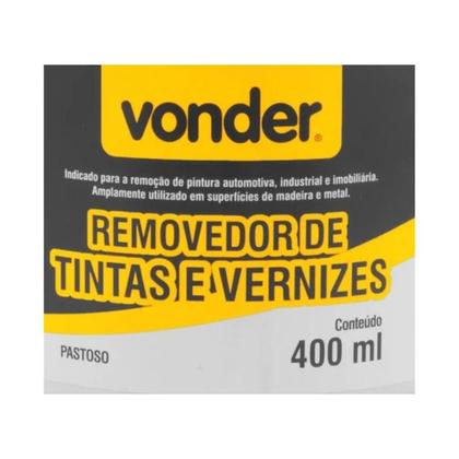 Imagem de Removedor De Tintas/Vernizes 400Ml -Para Remoção de Pintura Automotiva, Industrial e Imobiliária -Vonder