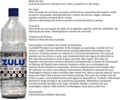 Imagem de Removedor De Uso Geral Zulu Clean Sem Cheiro 900ml