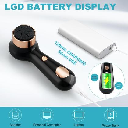 Imagem de Removedor elétrico de calos nos pés NiceBirdie recarregável à prova d'água