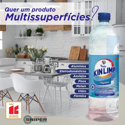 Imagem de Removedor Marine KinLimp 500ml Limpeza para Vidros Azulejos e Espelhos Multisuperficies