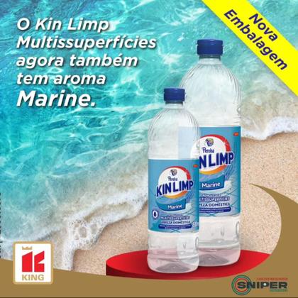 Imagem de Removedor Marine KinLimp 500ml Limpeza para Vidros Azulejos e Espelhos Multisuperficies