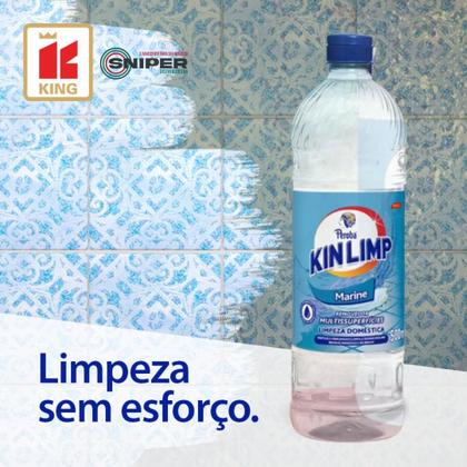 Imagem de Removedor Marine KinLimp 500ml Limpeza para Vidros Azulejos e Espelhos Multisuperficies
