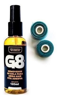 Imagem de Removedor Mega Hair Fita Adesiva G8 - 120Ml +2 Mt. Fita Azul