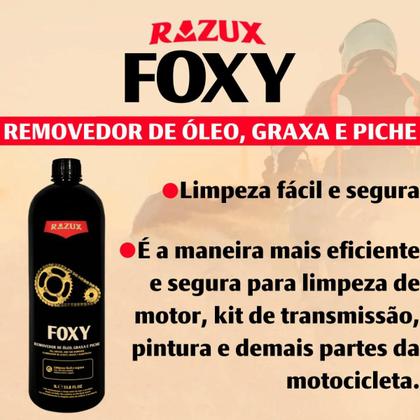 Imagem de Removedor Óleo Graxa Piche Limpa Corrente Foxy Razux 1L