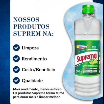 Imagem de Removedor Perfumado Suprema 500ml Kit 06 unidades