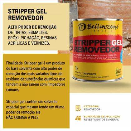 Imagem de Removedor Pichação Resina Acrílica Stripper Remover 900ml Bellinzoni