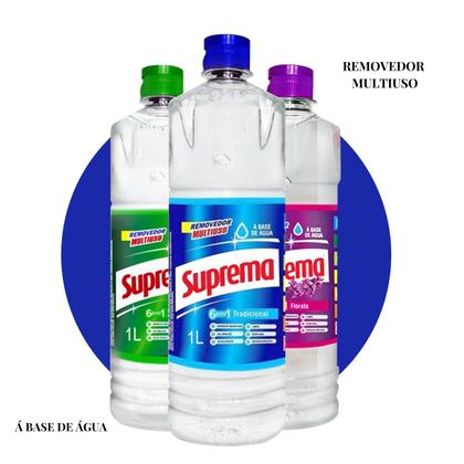 Imagem de Removedor Suprema Manchas e Sujeiras Persistentes Faxina Forte 1 Litro Fragrância Florata 1 Unidade