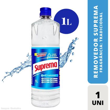Imagem de Removedor Suprema Manchas e Sujeiras Persistentes Faxina Forte 1 Litro Fragrância Florata 1 Unidade