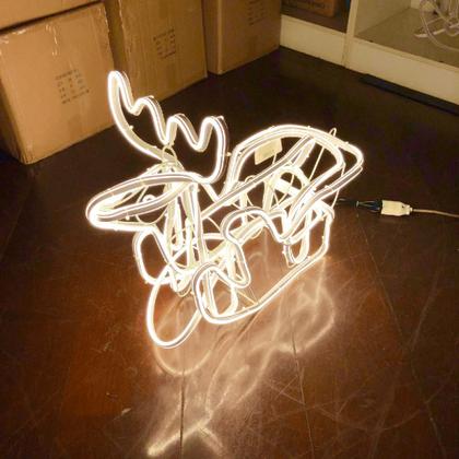 Imagem de Rena C/Trenó Natal Mangueira Luz Led Neon Decoração Natalina