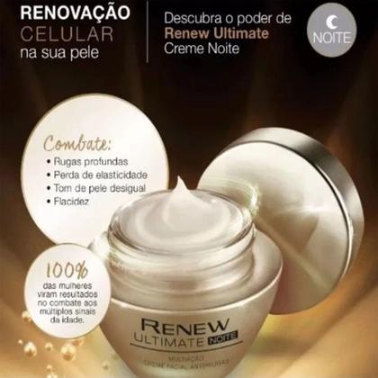 Imagem de Renew ultimate creme noite restauração 45+ 50g - Avon