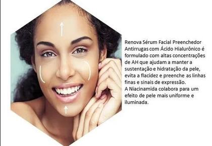 Imagem de Renova Sérum Facial Preenchedor Antirrugas + Ácido Hialurônico 30ml Sofisticatto