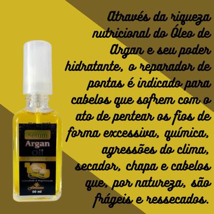 Imagem de Reparador de Pontas Floressence Óleo de Argan Frasco 50ml Kit Promocional 8 Unidades