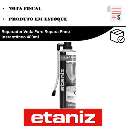 Imagem de Reparador Veda Furo Repara Pneu Instantaneo 400ml