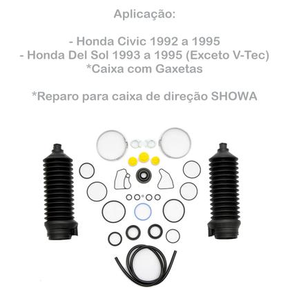 Imagem de Reparo Caixa Direção Hidráulica Honda Civic 1992 até 1995 - CAIXA SHOWA