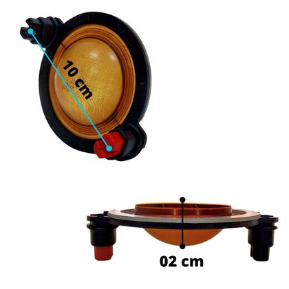 Imagem de Reparo diafragma fenólico driver d250x original selenium jbl 8 ohms rpd250x 100w rms carcaça abs