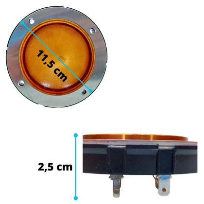 Imagem de Reparo driver d300 d305 diafragma fenólico original selenium jbl 8 ohms rpd300 75w rms carcaça em abs