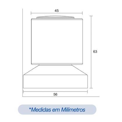 Imagem de Reparo para Registro chuveiro Rosca 2 (m18) com Acabamento C40 Metal 16 Estrias
